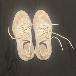 White Knit Sneakers